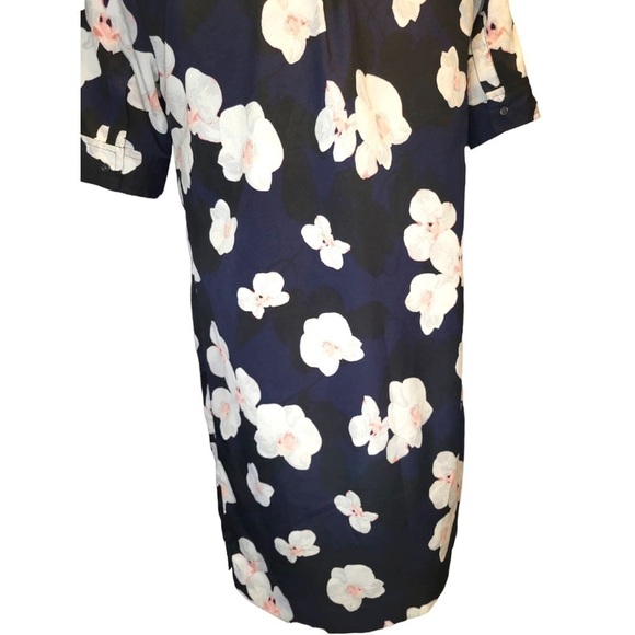 Banana Republic Polo Shift Navy Floral Dress - Picture 8 of 13